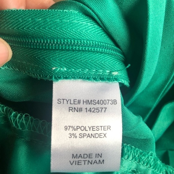 Haute Monde /NWT/ Green accordion pleated skirt/ size M - Picture 11 of 12